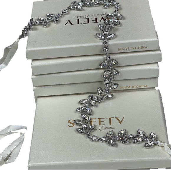 NWT SweetV Chrystal Bridal Belt - Picture 1 of 14